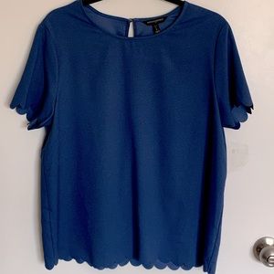 Banana Republic Scallop Trim Shirt